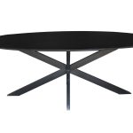 Oslo Black Oval 210 cm