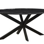 Marble Oval Spider Black 180cm