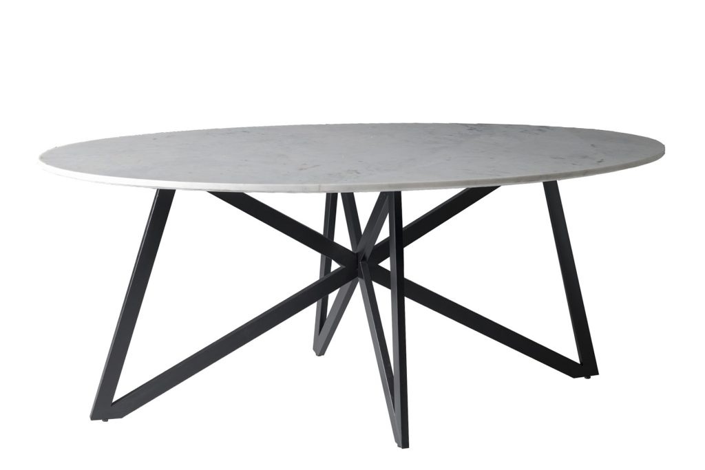 DT- Marble Oval Web White 200cm