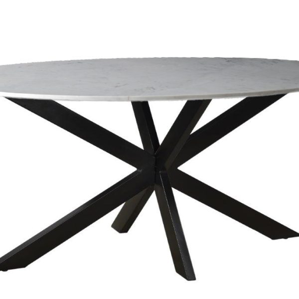 Marble Oval Spider White 180cm