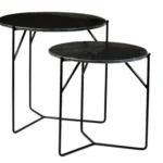Mason Marble Black/Black Set of 2