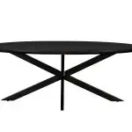 Jesper Oval Black 240 cm