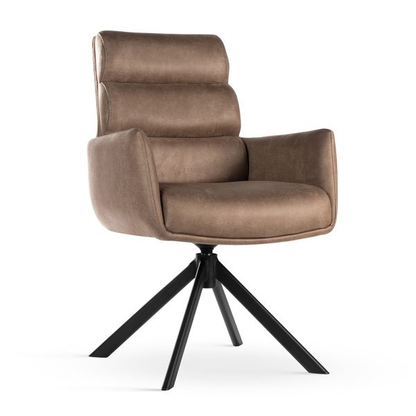 CIPHER cappucino/zwart/BULL10 draaistoel