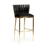 HORDIA 70 kruk, zwart/gouden poot