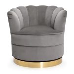 SISI draaifauteuil - grijs/goud