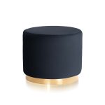 SISI poef marineblauw/goud