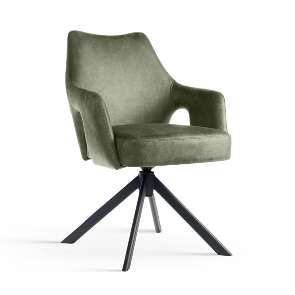 VESPER draaistoel groen/zwart/BULL156