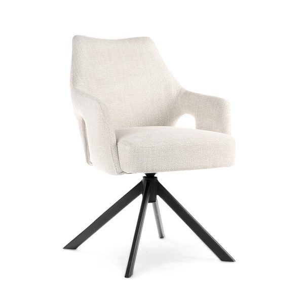 VESPER draaistoel beige/zwart/VOGAR071