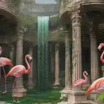 Glasschilderij 120x80cm Flamingo's in ruÃ¯ne