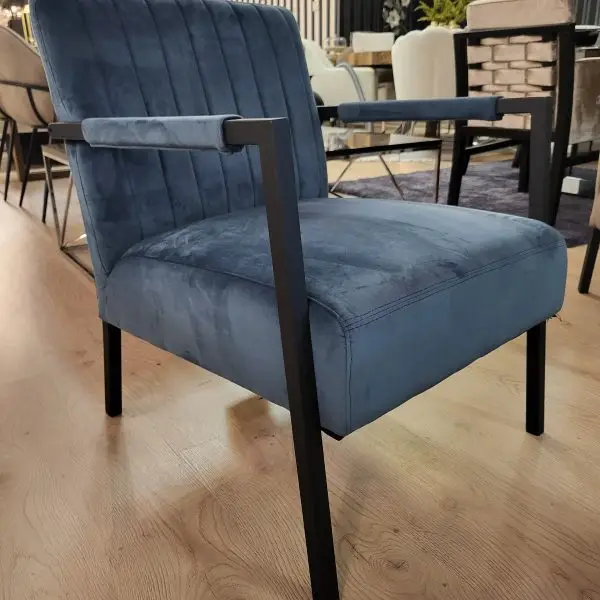 Fauteuil Luwi Micro Leer Blue