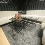 Onbegrensd Glas Modulaire Salontafel Set – Modern en Minimalistisch