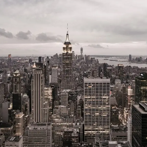 Glasschilderij 160x110cm Manhattan NYC