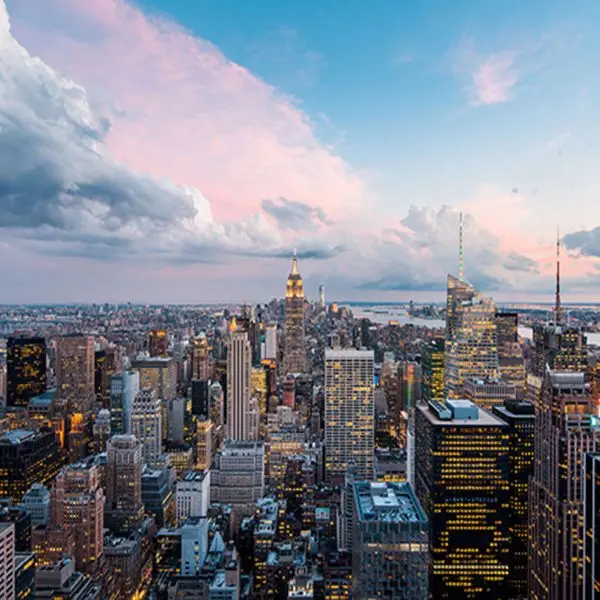 Glasschilderij 160x80cm Manhattan