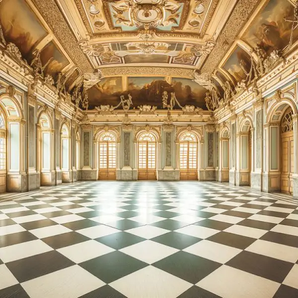 Glasschilderij 160x80cm Danszaal