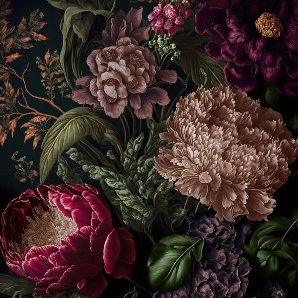 Glasschilderij met 3D reliÃ«f 160x110cm Veldboeket