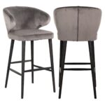 Barstoel Indigo stone velvet