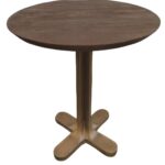 Bistrotafel Revelin dark brown 75Ø