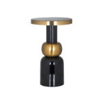 Bijzettafel Mose black 41Ø