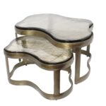 Salontafel Fairfield brass antique (Set of 2)