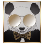 Wall art Panda black/gold