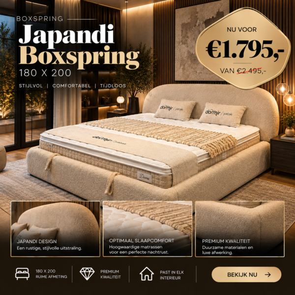 Boxspring Japandi